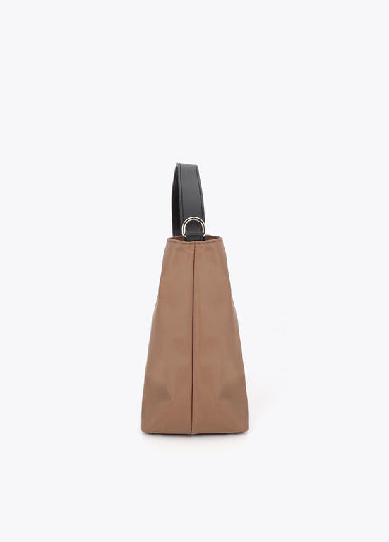 Bolso Lola Casademunt Hobo con detalle argolla BEIGE