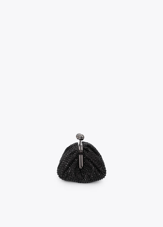 Bolso Lola Casademunt joya con cristales NEGRO