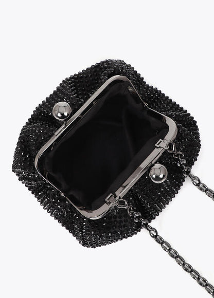 Bolso Lola Casademunt joya con cristales NEGRO