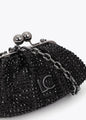 Bolso Lola Casademunt joya con cristales NEGRO