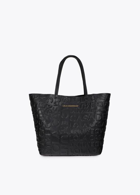 Bolso Lola Casademunt Shopper NEGRO
