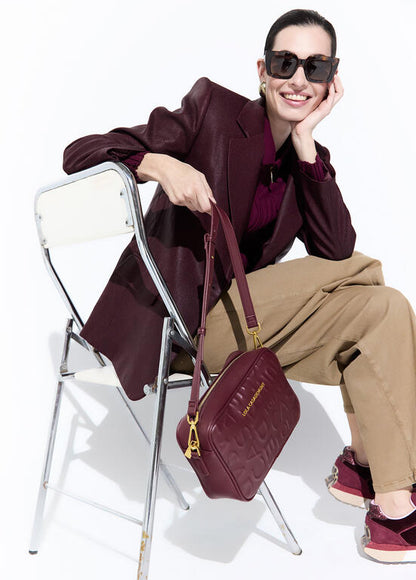 Bolso Lola Casademunt Bandolera básica BURDEOS