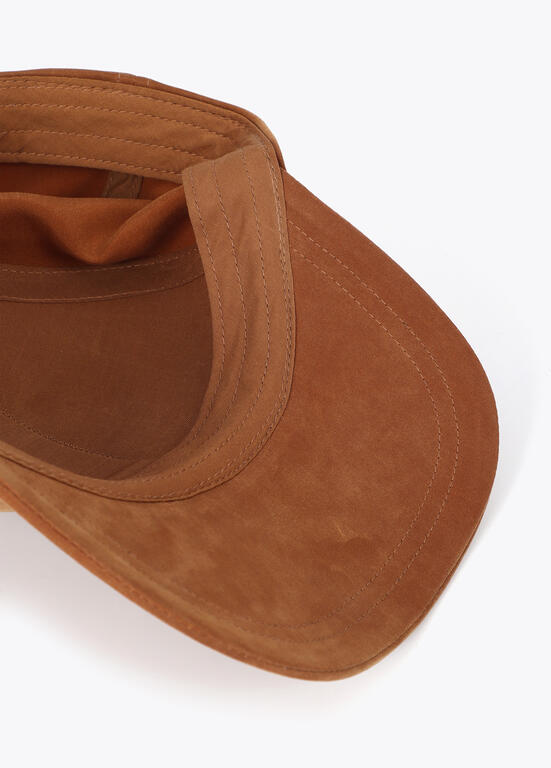 Gorra Lola Casademunt en tejido con LC cristales MARRON