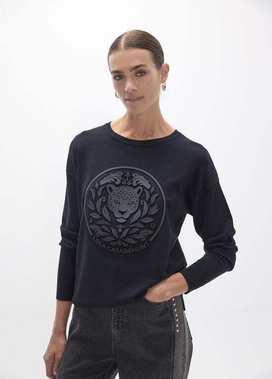 Jersey Lola Casademunt rosco embossed NEGRO