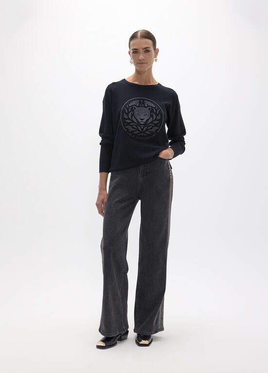 Jersey Lola Casademunt rosco embossed NEGRO