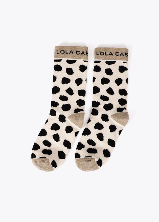 PACK REGALO CALCETINES ESTAMPADOS LÚREX NEGRO-MARRÓN