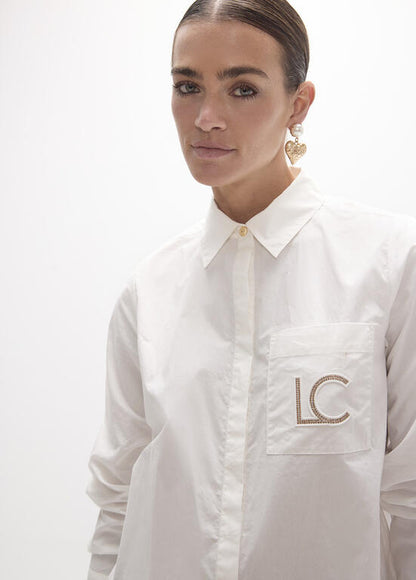 Camisa Lola Casademunt popelin fit regular BLANCO