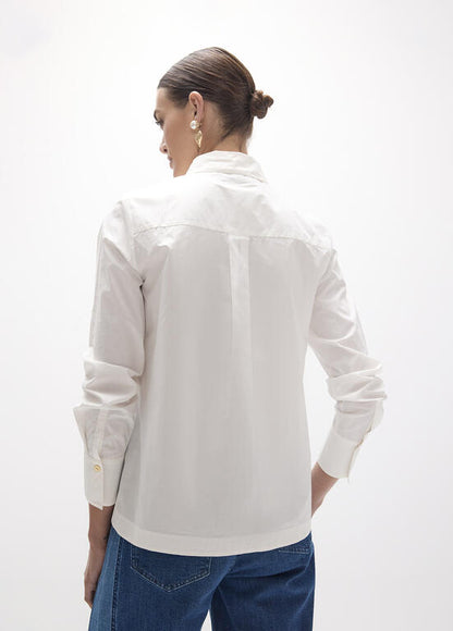Camisa Lola Casademunt popelin fit regular BLANCO