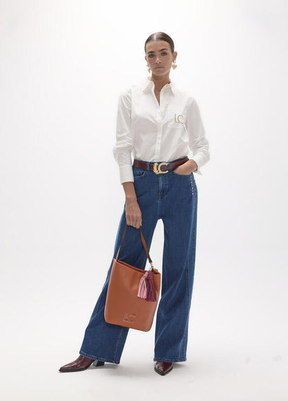 Camisa Lola Casademunt popelin fit regular BLANCO