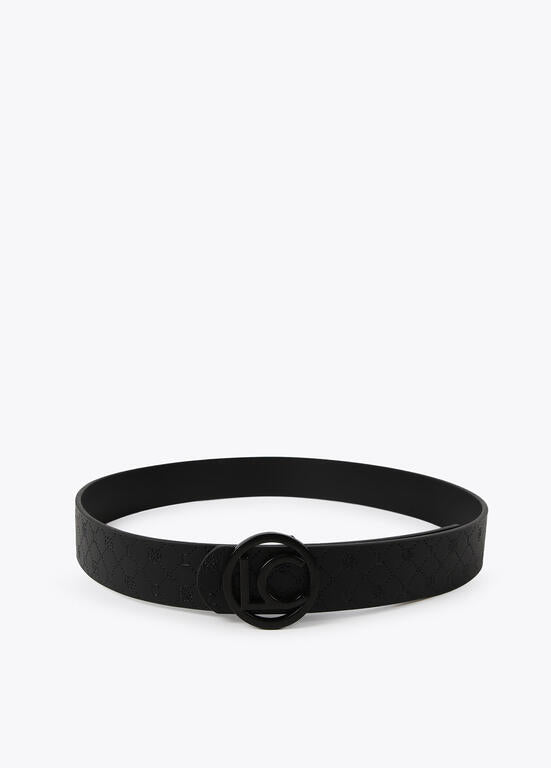 Cinturón Lola Casademunt reversible Monogram LC negro 95 cm