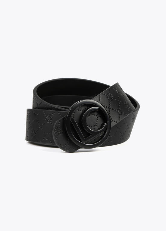 Cinturón Lola Casademunt reversible Monogram LC negro 95 cm