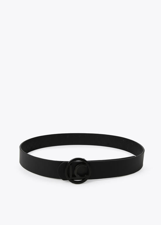 Cinturón Lola Casademunt reversible Monogram LC negro 95 cm