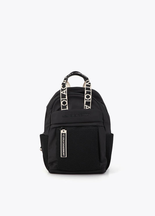 Mochila Lola Casademunt negra de nylon