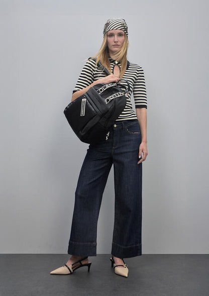 Mochila Lola Casademunt negra de nylon