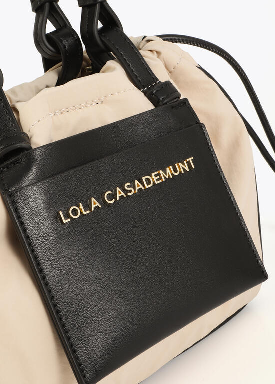Bolso Lola Casademunt Mini Shopper combinado nylon