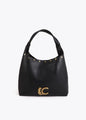 Bolso Lola Casademunt Shopper LC animal tachas NEGRO