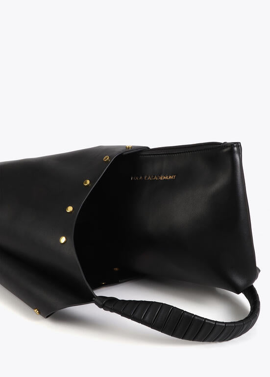 Bolso Lola Casademunt Shopper LC animal tachas NEGRO