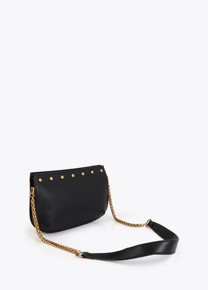 Bolso Lola Casademunt Bandolera LC animal tachas NEGRO