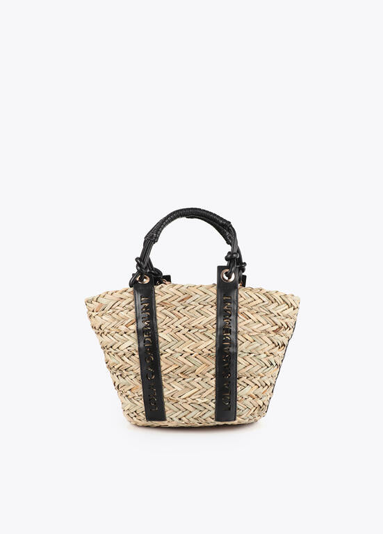 Bolso Lola Casademunt Mini capazo detalle asa logo troquelado