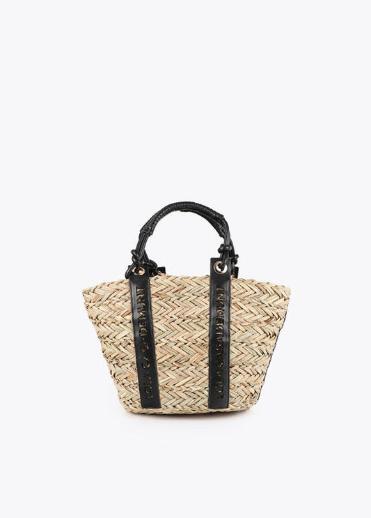 Bolso Lola Casademunt Mini capazo detalle asa logo troquelado