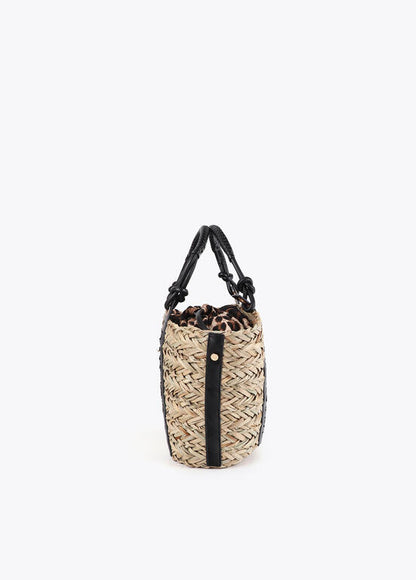 Bolso Lola Casademunt Mini capazo detalle asa logo troquelado