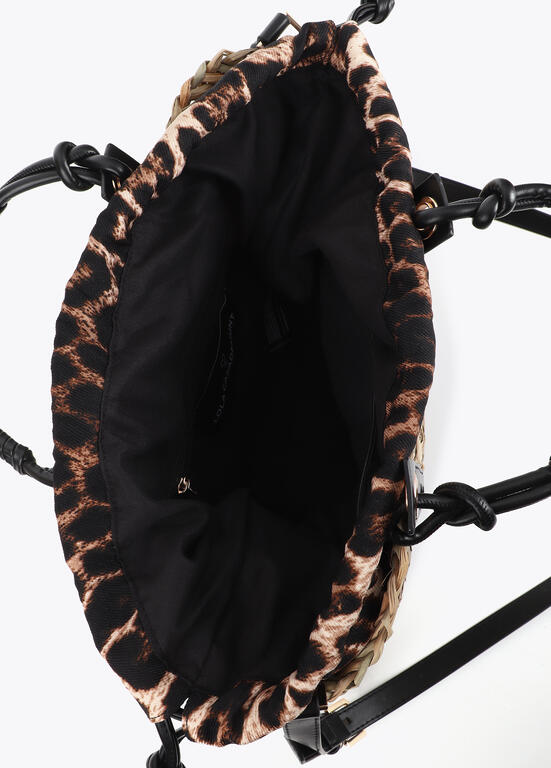 Bolso Lola Casademunt Mini capazo detalle asa logo troquelado