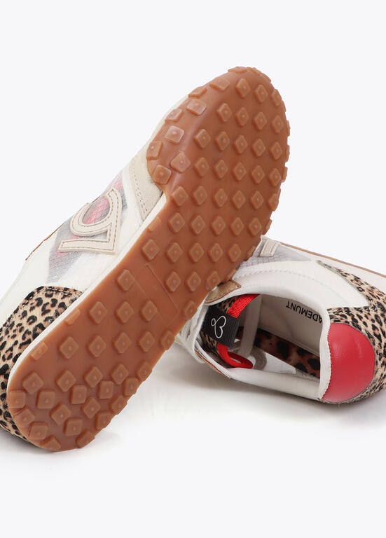 Deportivas Lola Casademunt en rejillas y diferentes tejidos CRUDO-MULTICOLOR