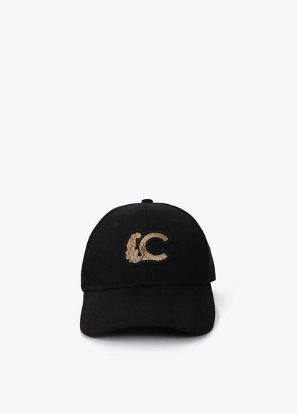 Gorra Lola Casademunt  con detalle leopardo