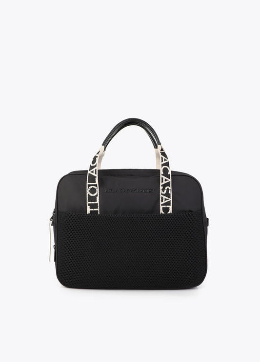 Maletín Lola Casademunt nylon NEGRO
