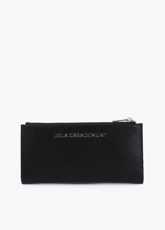Cartera Lola Casademunt con tachas oro y plata Negro