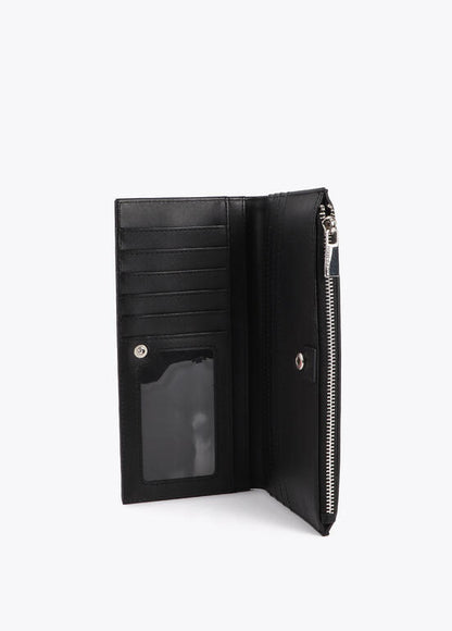 Cartera Lola Casademunt con tachas oro y plata Negro