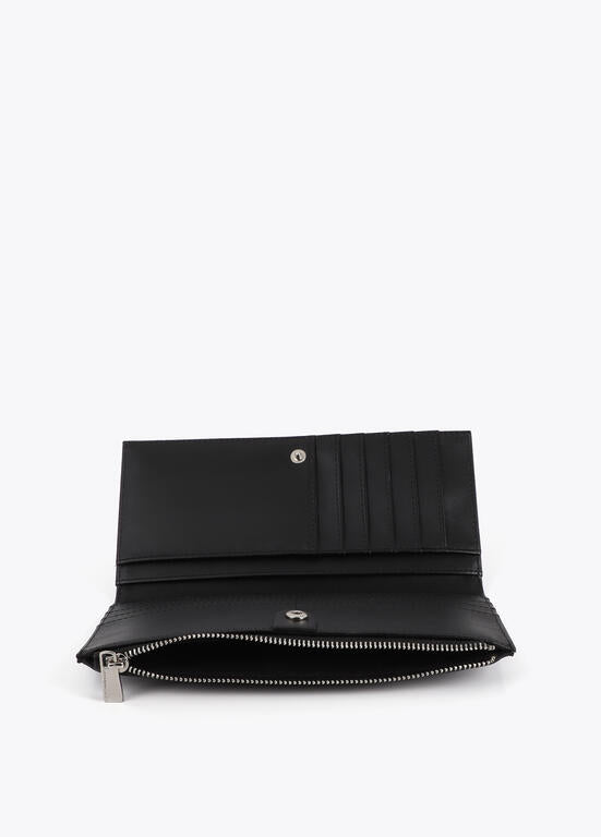 Cartera Lola Casademunt con tachas oro y plata Negro