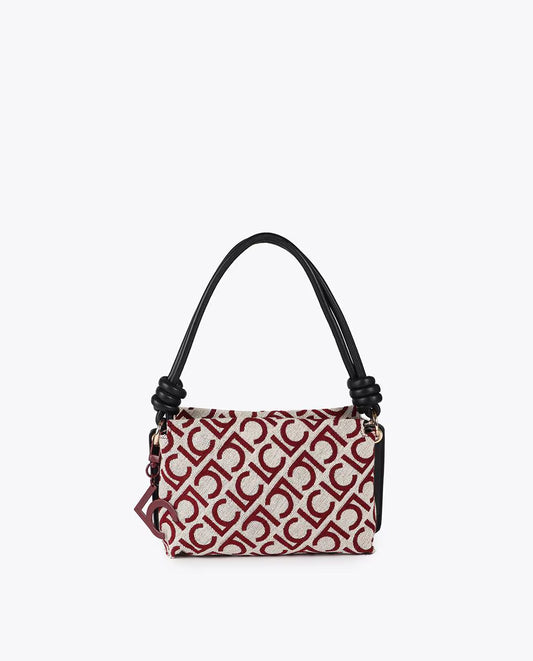 Bandolera Lola Casademunt tejido jaquard LC flocado